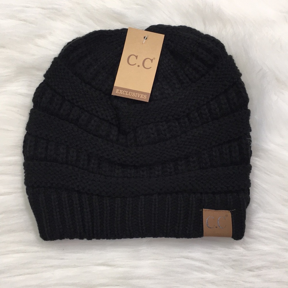 Black Classic C.C Beanie
